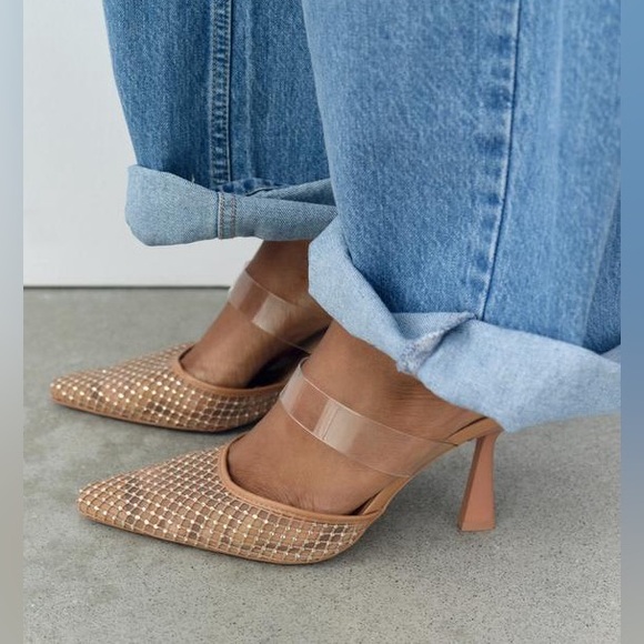 Block Heel Nine West Zabbi Heeled Slide Sandals Nine West Women's